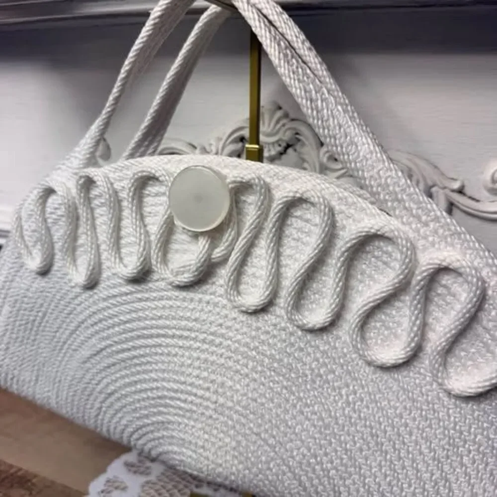 Handmade White Rope Purse! - Picture 2 of 5
